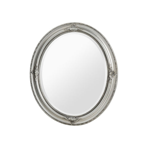 RUSTIC VINTAGE ROUND WALL MIRROR Weathered silver finish
