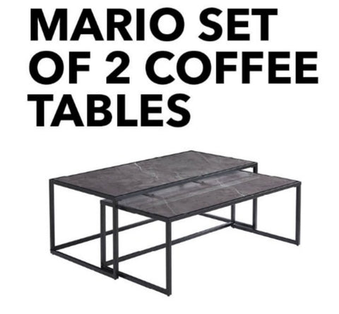 MARIO SET OF 2 COFFEE TABLES