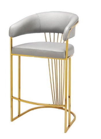 POSH BAR STOOL GOLD FRAME
