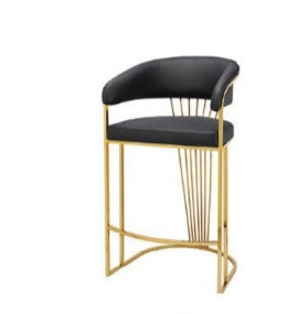 POSH BAR STOOL GOLD FRAME