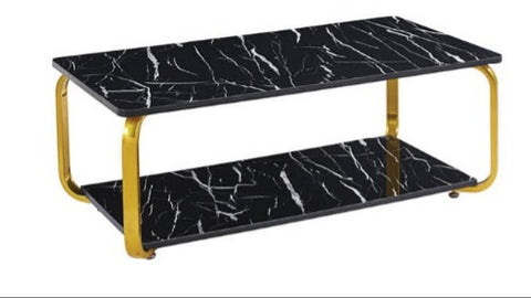 NYRA COFFEE TABLE GOLD FRAME