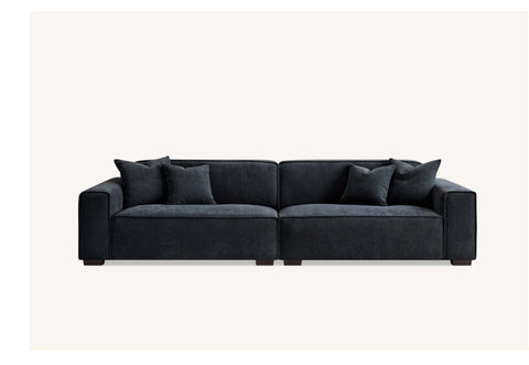 Aluxo Dakota 4 seater with Chaise in Midnight Boucle
