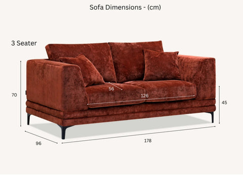 Aluxo Lenox Sofa Range in Steel Velvet