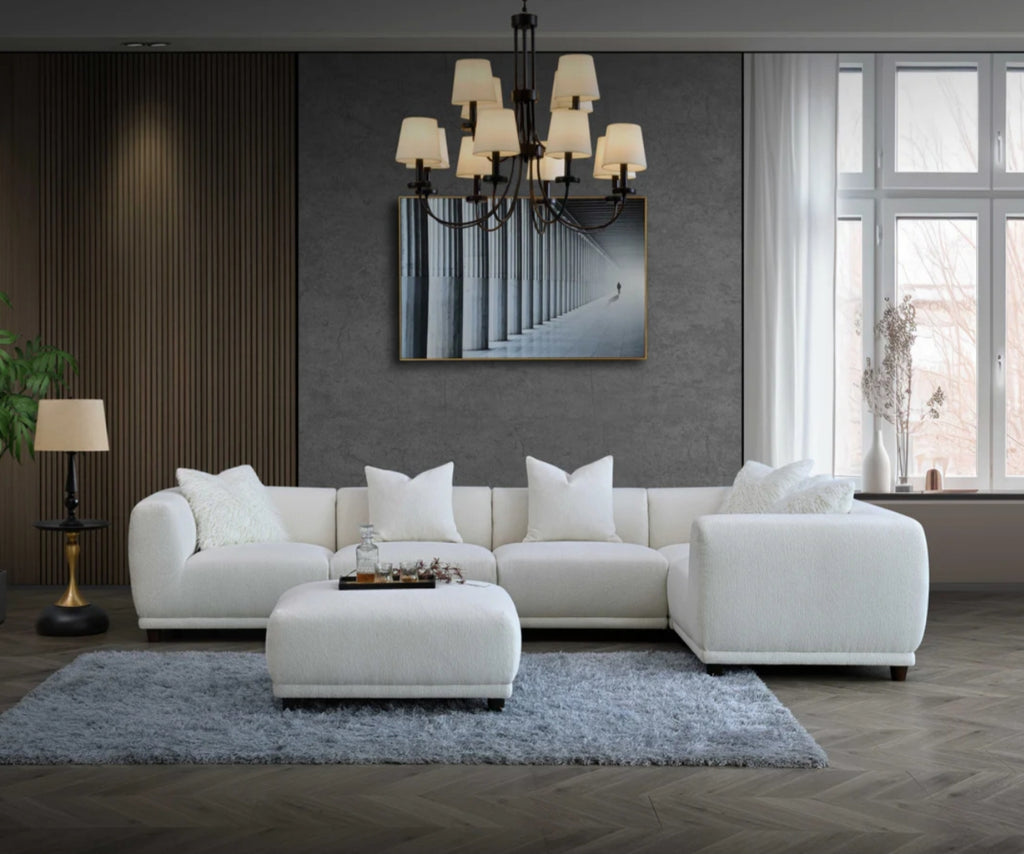 Aluxo Lottie Modular Corner Group in Polar Boucle – Aslamsinteriors