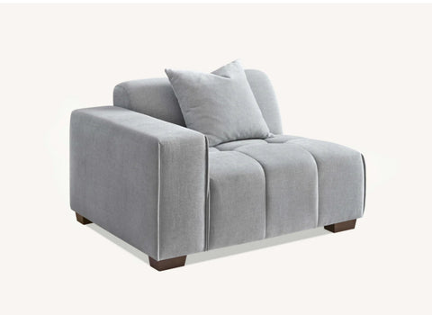 Aluxo Leonard Right Hand Corner Group in Cloudy Grey Boucle
