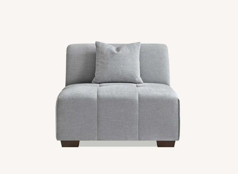 Aluxo Leonard Right Hand Corner Group in Cloudy Grey Boucle