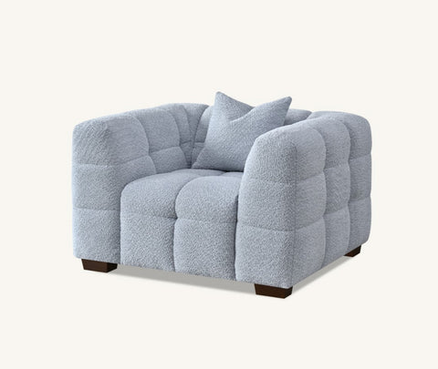 Aluxo Tribeca Sofa Range in Pearl Boucle Fabric