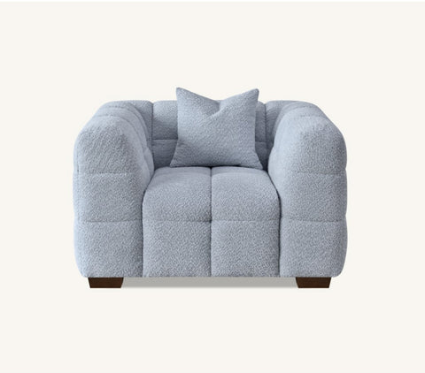 Aluxo Tribeca Sofa Range in Pearl Boucle Fabric