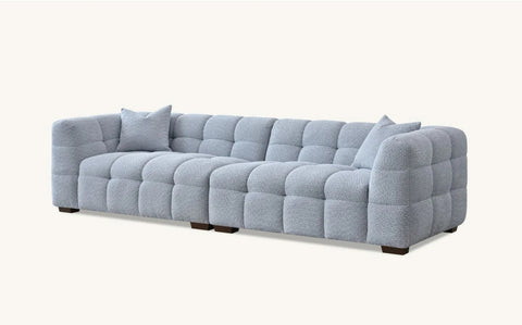 Aluxo Tribeca Sofa Range in Pearl Boucle Fabric