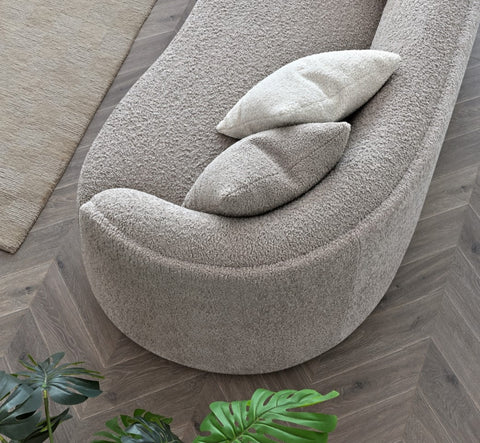 Aluxo Nolita Boucle Teddy Sofa and Accent Chair