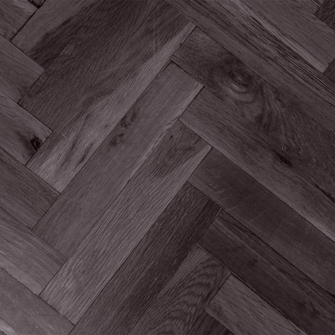 HERRINGBONE 8MM LAMINATE ELBA OAK BLACK D6010 £22.99 SQ M