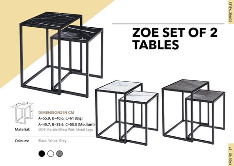 ZOE SET OF 2 TABLES