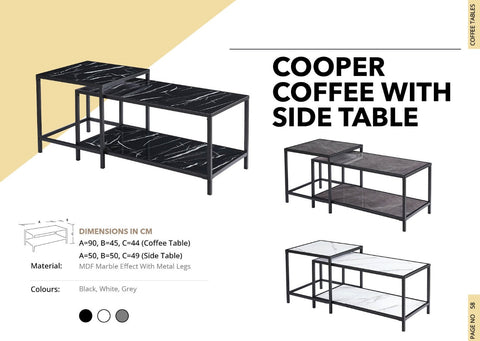 COOPER COFFEE WITH SIDE TABLES