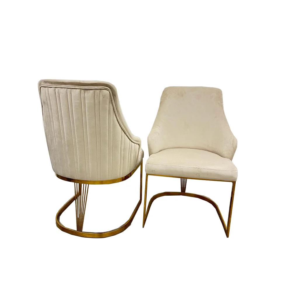 Chelmsford Dining Chair (Gold/Silver Frame)