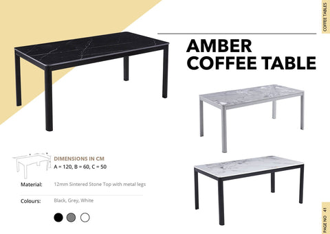 AMBER COFFEE TABLE