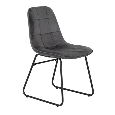 Avery Extending Dining Set with Lukas Chairs Concrete/Grey Oak Effect