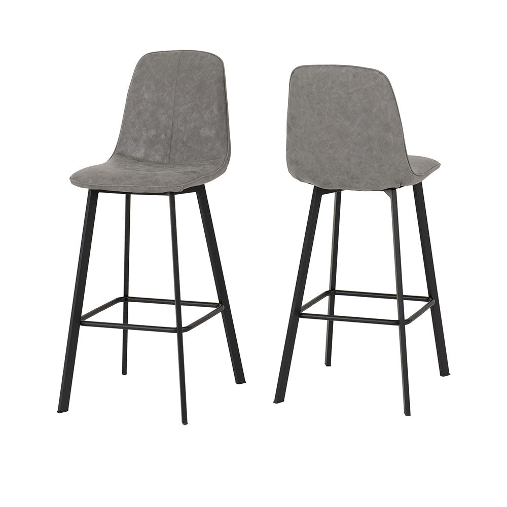 Quebec Bar Chair (Box of 2) Faux Leather