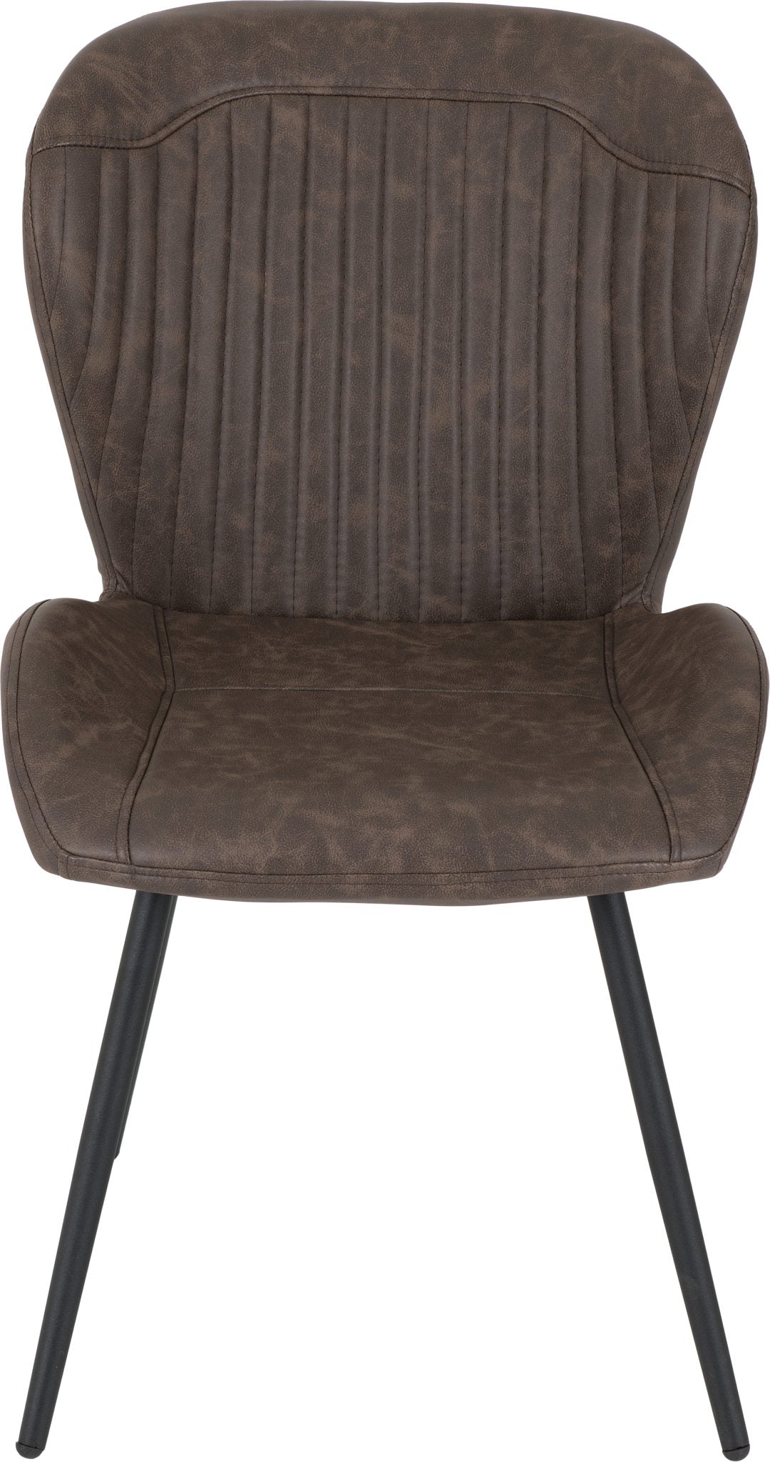 Quebec Chair (Box of 4) Brown Faux Leather