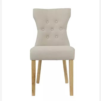 NAPLES DINING CHAIR  (PACK OF 2) Linen Fabric