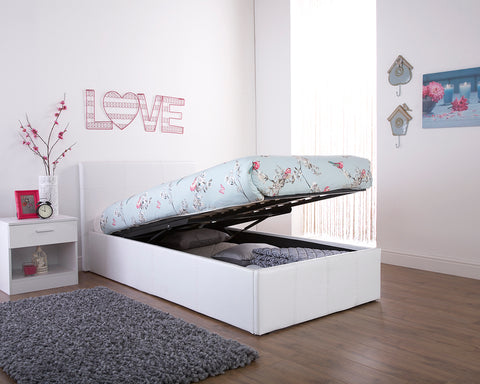 End Lift Ottoman Gas Lift Storage Bedstead