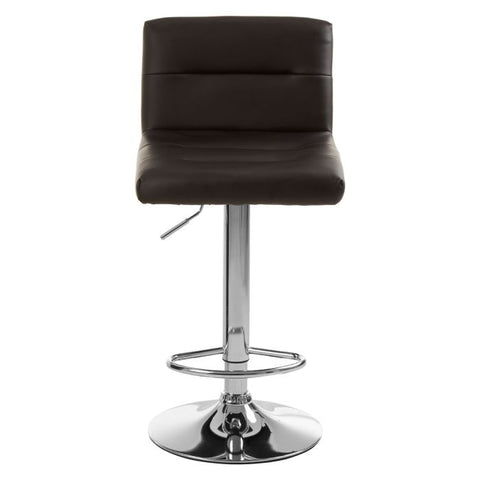 BAINA FLUTED SEAT BAR STOOL WITH CHROME BASE
