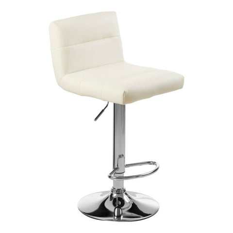 BAINA FLUTED SEAT BAR STOOL WITH CHROME BASE