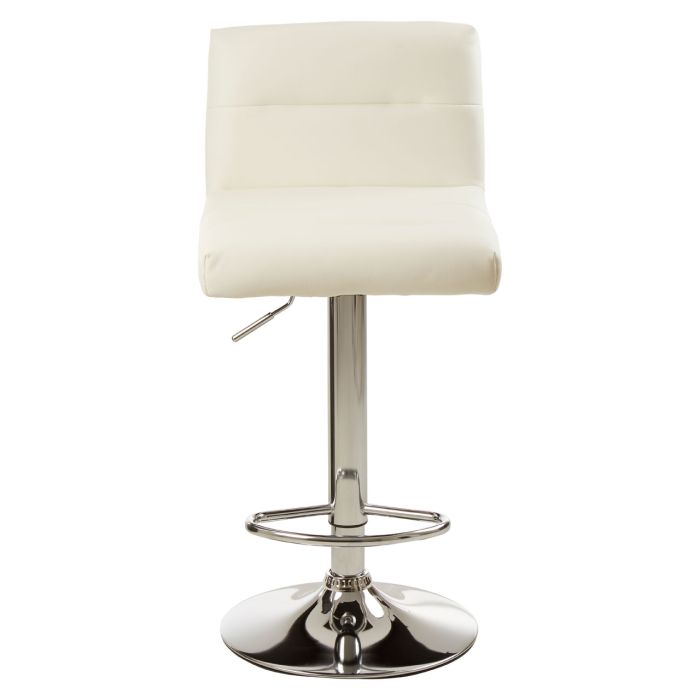 BAINA FLUTED SEAT BAR STOOL WITH CHROME BASE
