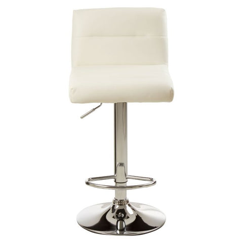 BAINA FLUTED SEAT BAR STOOL WITH CHROME BASE