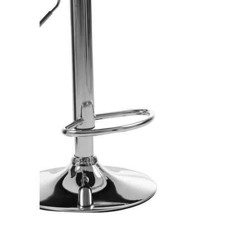 BAINA FLUTED SEAT BAR STOOL WITH CHROME BASE