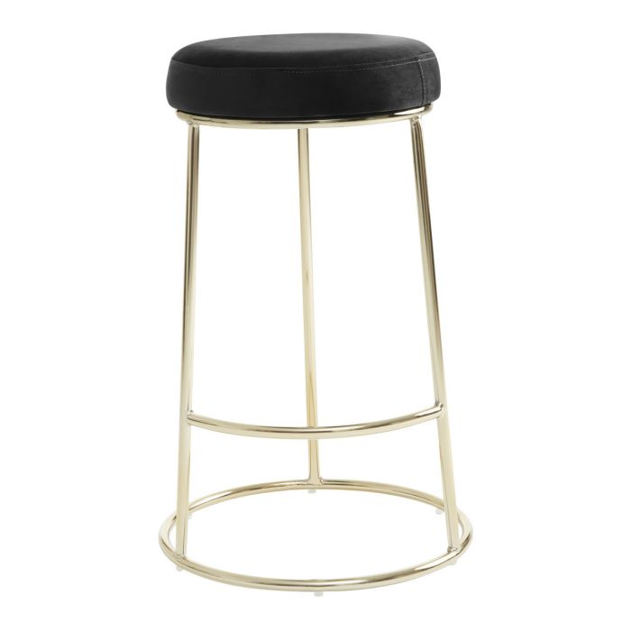 MANHATTAN GREEN VELVET TALL BAR STOOL 75cm High