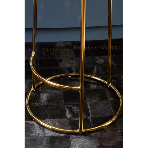 MANHATTAN GREEN VELVET TALL BAR STOOL 75cm High