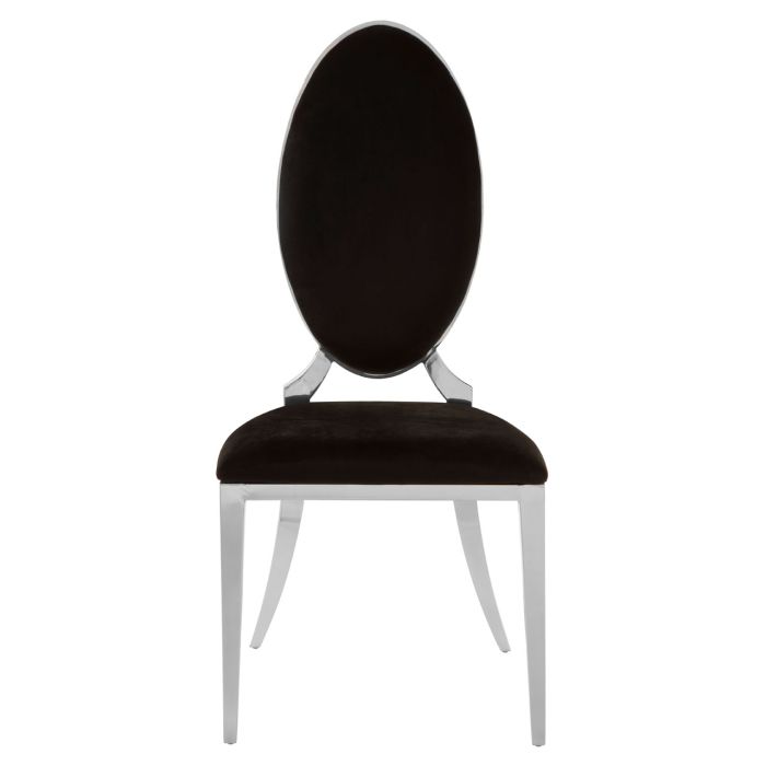 ELIZA BLACK VELVET DINING CHAIR