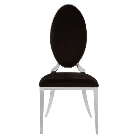 ELIZA BLACK VELVET DINING CHAIR