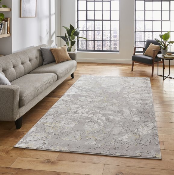 Apollo 2677 Modern Abstract Distressed Rugs