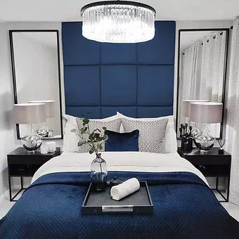 50cm x 50cm Wall Panal Plush Velvet Wall Panel
