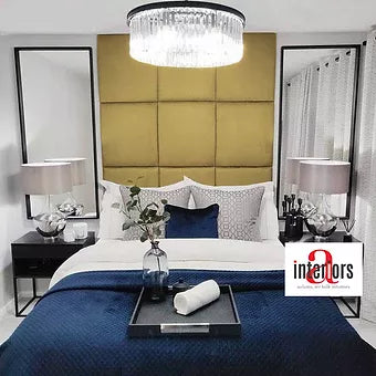 50cm x 50cm Wall Panal Plush Velvet Wall Panel