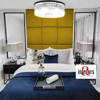 50cm x 50cm Wall Panal Plush Velvet Wall Panel