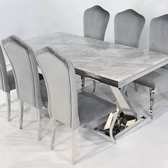 Windsor Dining table Grey Marble 1.8M