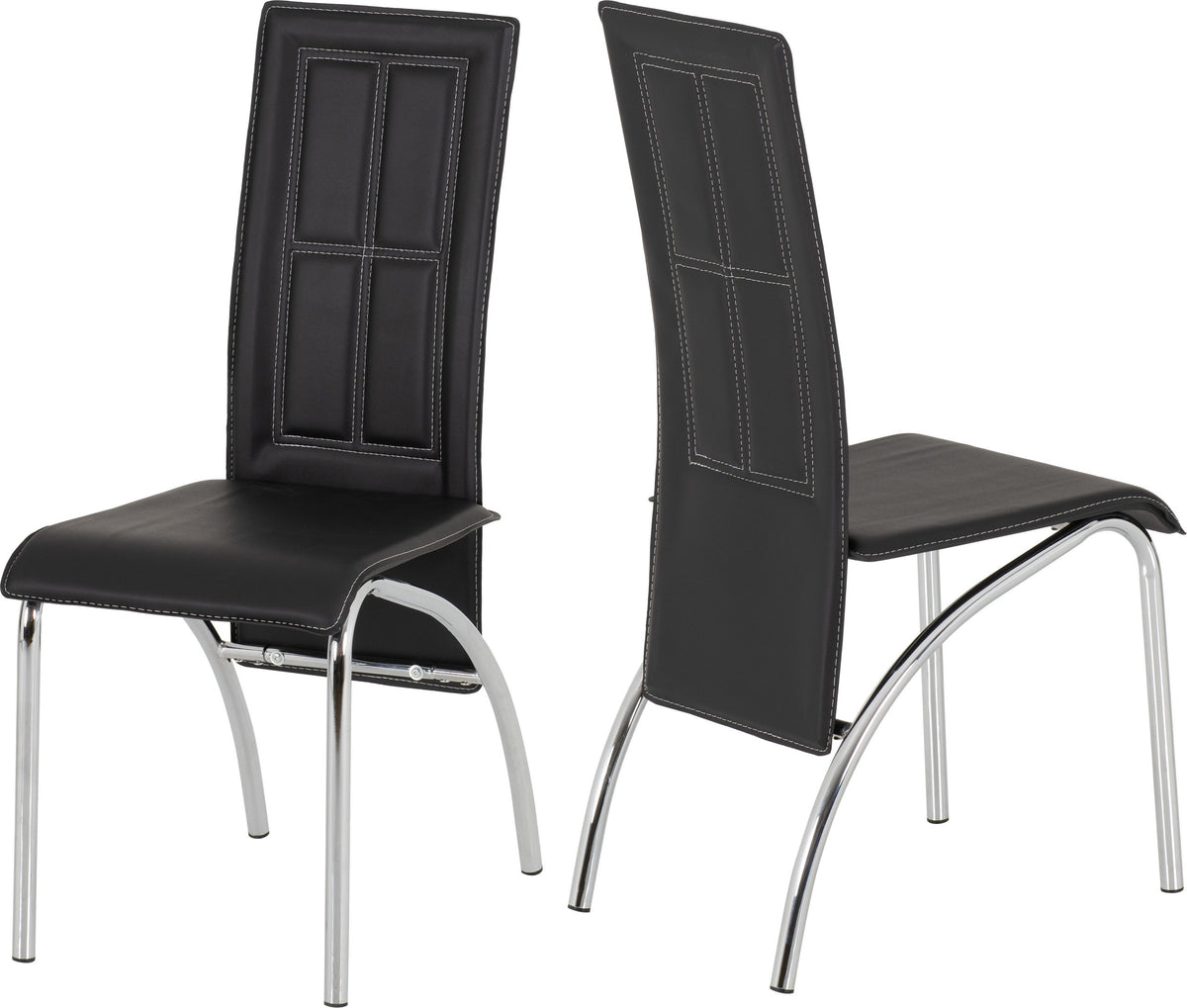 A3 Dining Chair in Black ( Price For 2 Chairs )