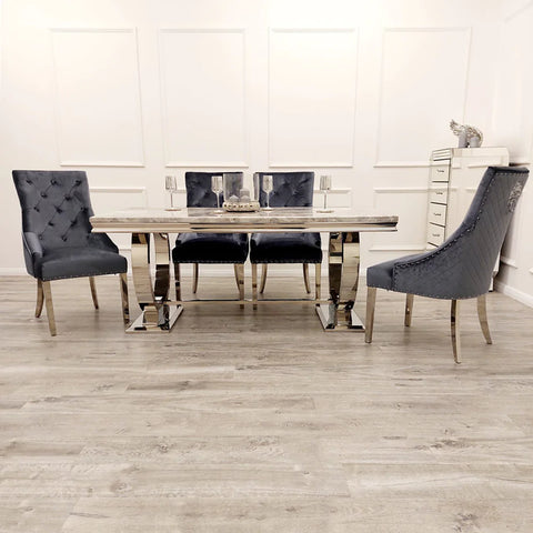 Arianna Marble Dining Table & Chairs