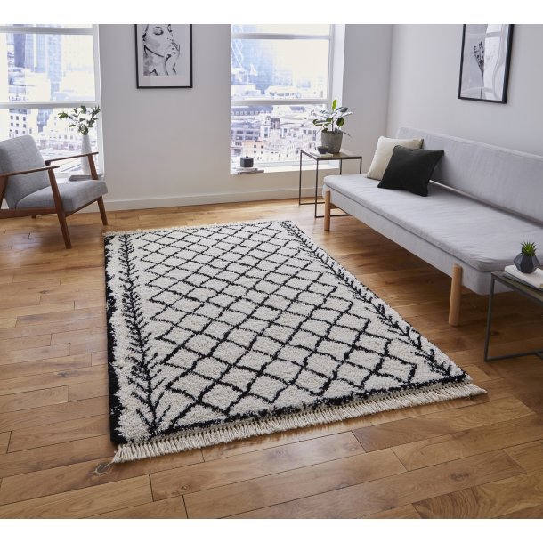 Boho 7043 Rug in White