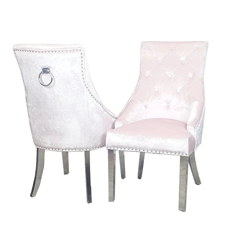 Duke Dining Chair with Plain Knocker & Plain Back