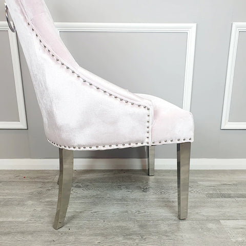 Duke Dining Chair with Plain Knocker & Plain Back