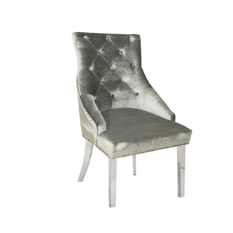 Duke Dining Chair with Plain Knocker & Plain Back