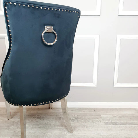 Duke Dining Chair with Plain Knocker & Plain Back