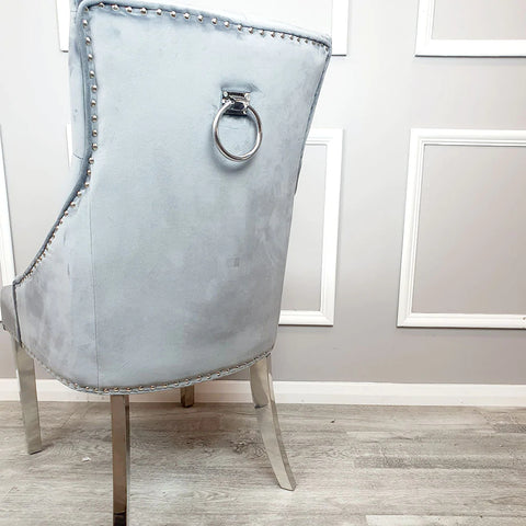 Duke Dining Chair with Plain Knocker & Plain Back