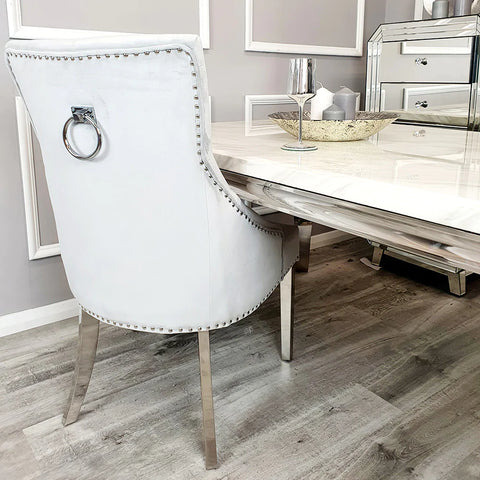 Duke Dining Chair with Plain Knocker & Plain Back