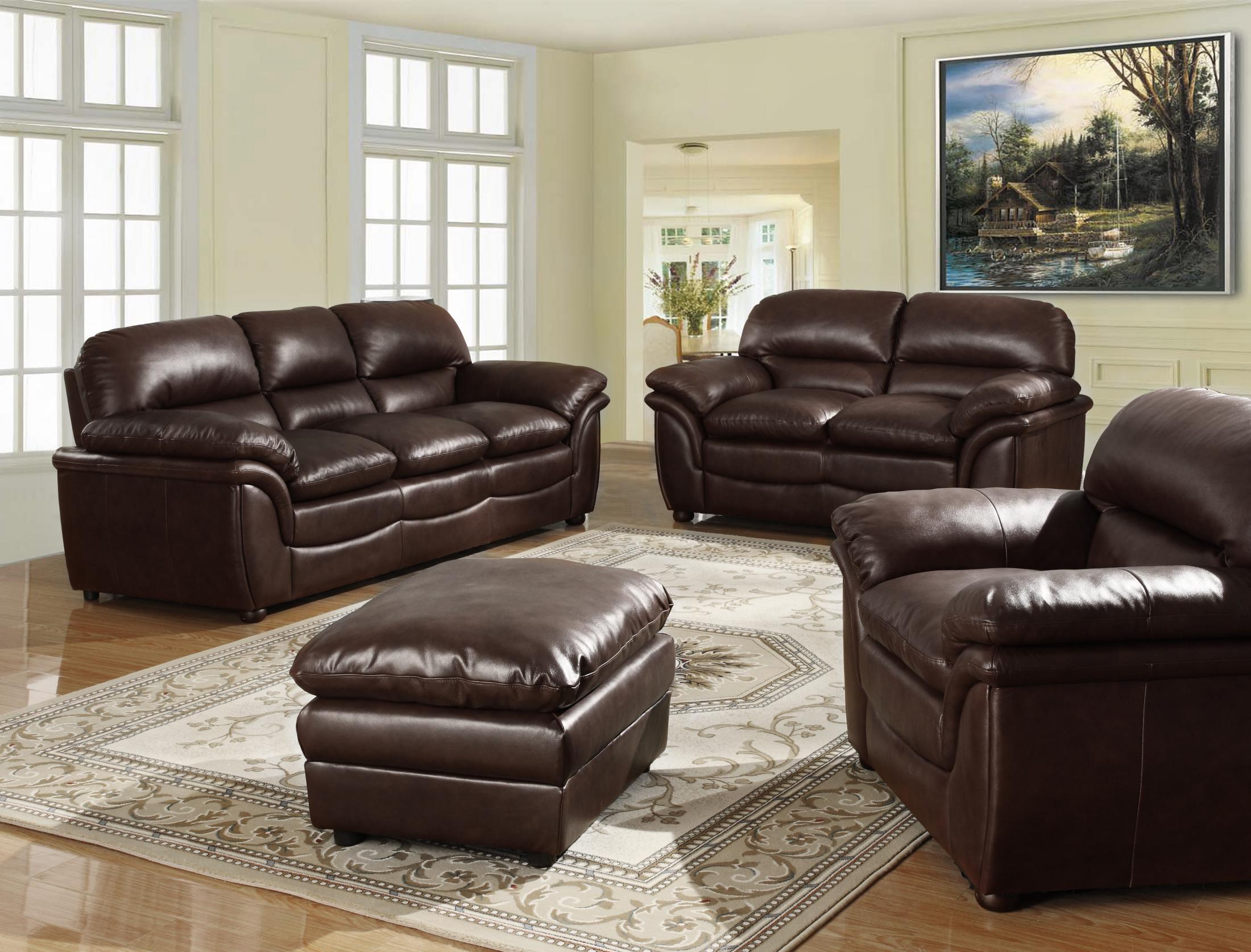 Fernando Sofa Suite Full Bonded Leather – Aslamsinteriors
