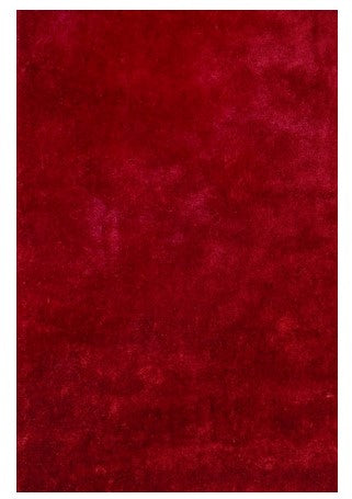 Shaggy Indigo Rug in Maroon