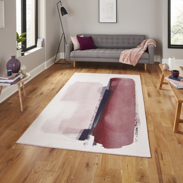 Michelle Collins AB0151 Rugs in Rose/Crimson